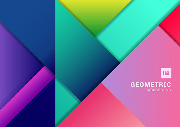 3D Abstract Colorful Geometric Shape