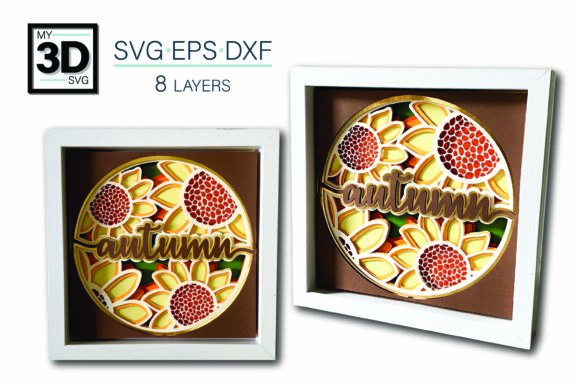 3D AUTUMN SUNFLOWER SVG for Creative and Practical Use