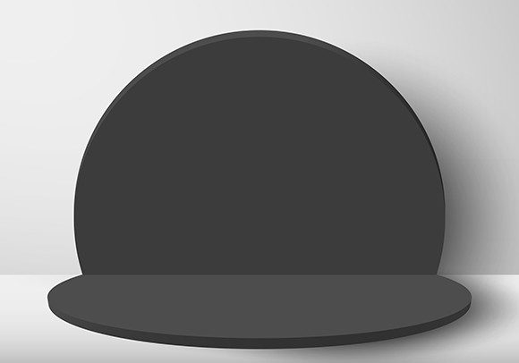3D Black Circle Round Backdrop Floor: A Versatile Tool for Modern Creativity