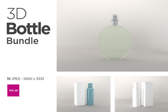 3D Bottle Mockup Bundle Vol-28: A Cross-Industry Asset for Visual Storytelling