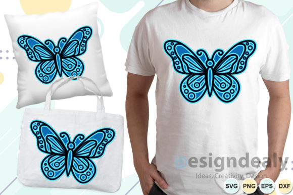 3D Butterfly SVG: Creative and Dynamic Design
