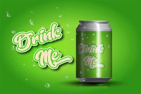 3D Editable Realistic Green Soda Can: A Strategic Tool for Creative and Business Applications
