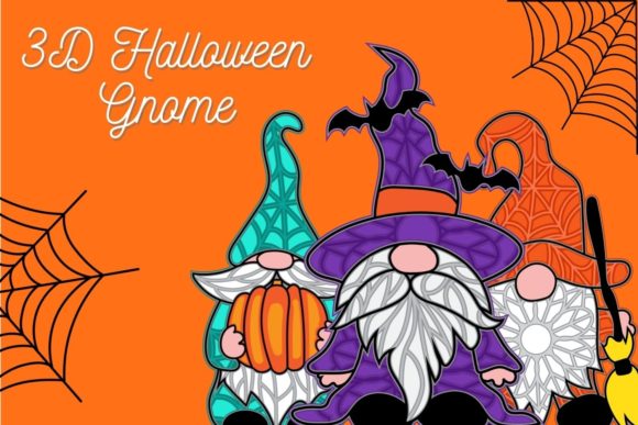 3D Halloween Gnome SVG Bundle: A Creative Resource for Digital Designers