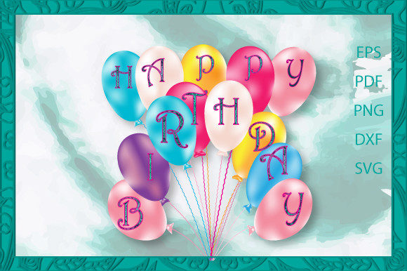3D Happy Birthday Balloon Layer Floral3: A Creative Way to Celebrate