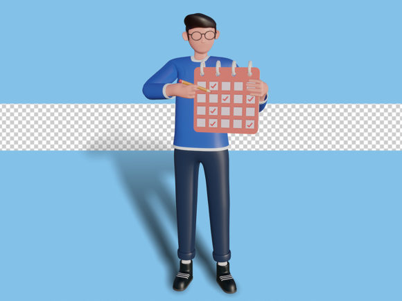 3d Illustration Time Management