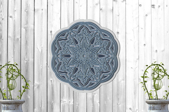 3D Multilayered Mandala Art SVG
