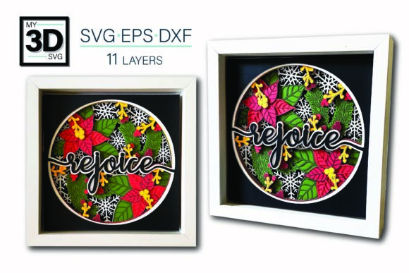 3D REJOICE SVG: A Fresh Take on Christmas Design