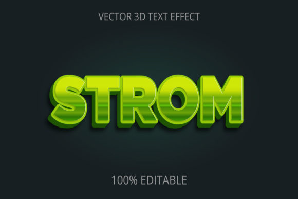 3D Strom Text Effect: A New Dimension in Digital Design