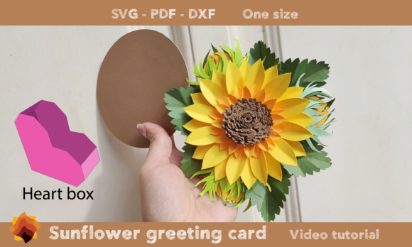 3D Sunflower Buds Greeting Card Template: A Creative and Personal Touch for Modern Communication