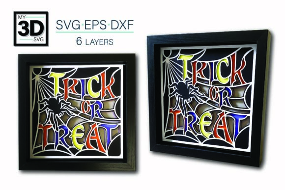 3D Trick or Treat SVG