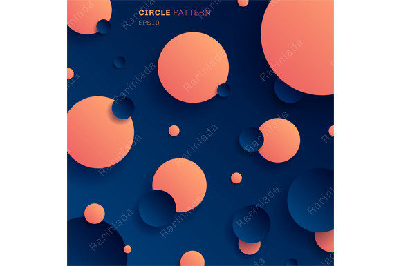 Abstract 3D Gradient Circle Shape