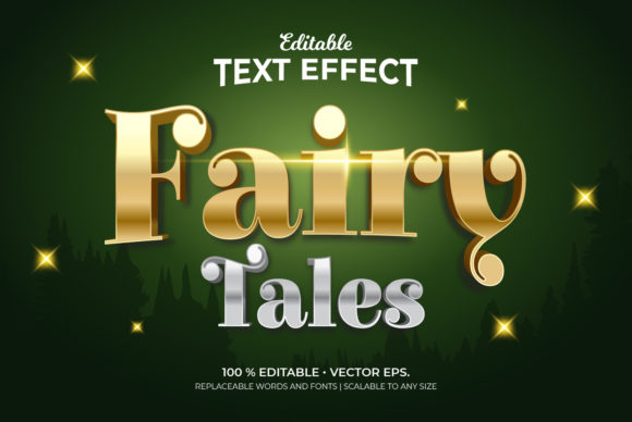 Fairy Tales 3D Editable Text Effects