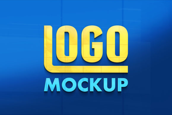 Glass Wall Logo Mockup Design