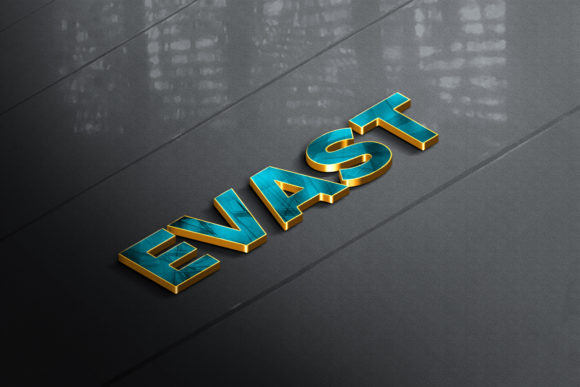 Gold Mockup 3D Sign on Black Texture: Integrating a Premium Visual Asset into Your Workflow