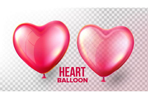 Heart Balloon Vector: Understanding the 3D Transparent Design
