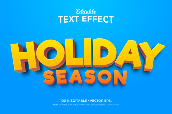 Holiday Season 3d Editable Text Effects: Enhancing Visual Appeal for Festive Content