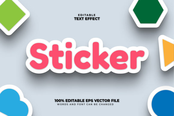 How to Use a Sticker 3D Text Effect with Editable Text for Real Projects