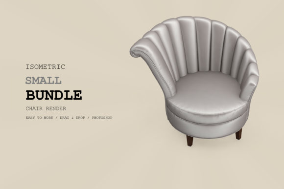 Isometric Armchair 3D Rendering Pack 35