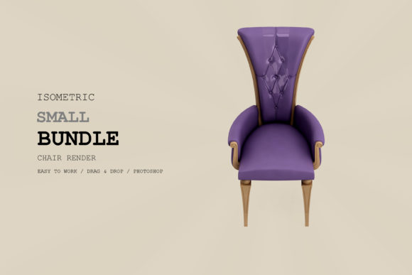 Isometric Armchair 3D Rendering Pack 63: A Creative Tool for Modern Designers