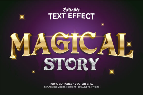 Magical Story 3D Editable Text Effects