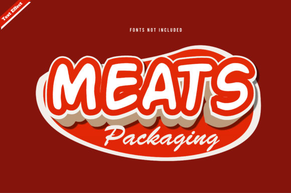Meats Text Effect Design Vector: A Creative Tool for Visual Storytelling