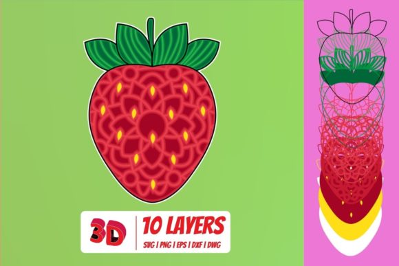 Practical Benefits of a 3D Strawberry SVG Cut File